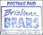 Bears Prepiad Rubber stamp impression