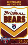 Front of 1996 Brisbane Bears Booklet