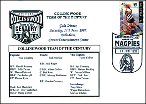 1997 Collingwood Team of Century Cover